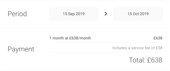 New Booking Fees